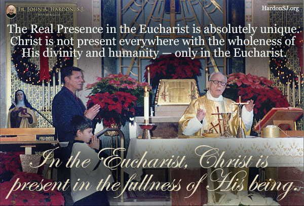 Mass, Eucharis FrHardonSJ